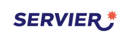 The logo for Servier.