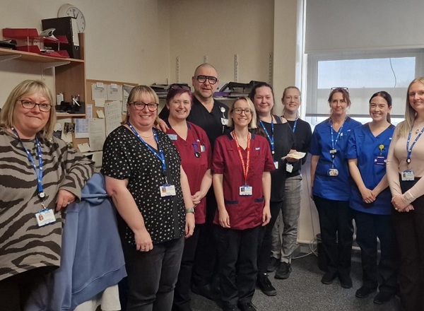 A photo of staff members at Leighton who have delivered care in the first year of The Christie haematology service.