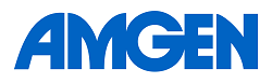 The logo for Amgen.