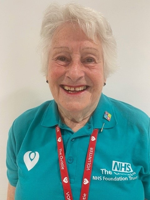 A photo of Christie volunteer Barbara Goodman.