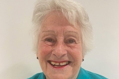 A photo of Christie volunteer Barbara Goodman.