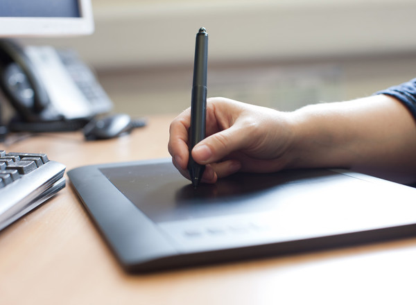 school of oncology, writing, tablet, desk work