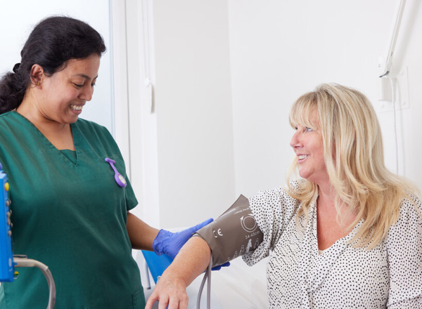 patient and nurse, clinical research facility, September 2022, Pan Artists, Virginia Cunningham, Senior healthcare assistant, Greeny Mathew