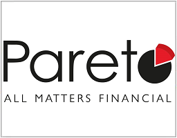 The logo for Pareto, reading 'All matters financial'.
