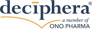 The logo for Deciphera, reading 'a member of ONO PHARMA'.