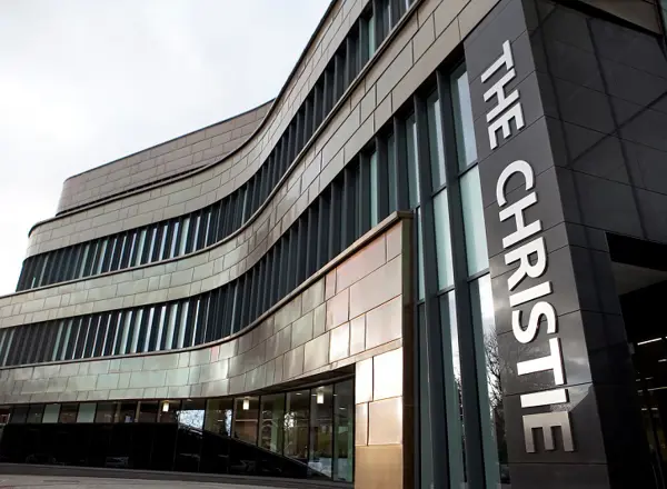 A photo of The Christie's main entrance.