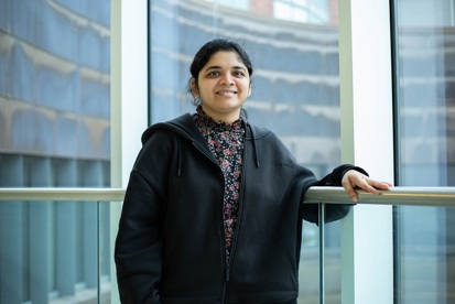 A photo of Keerthi Kancharla, clinical trials coordinator in the haematology research team at The Christie.