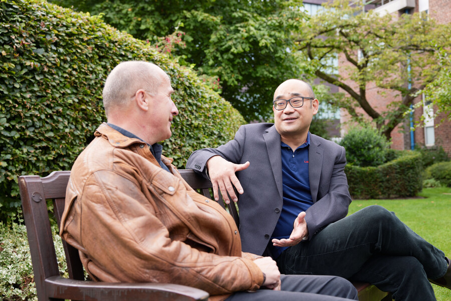 Pan Artists, garden, patients, September 2022, Carl Mann, Vincent Qiu