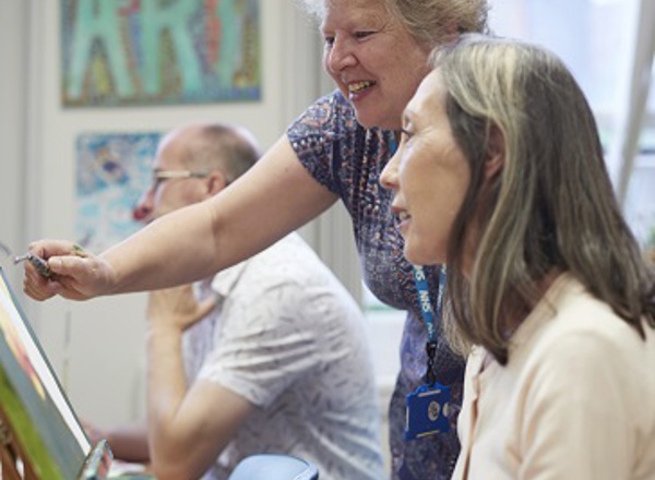 The art room at The Christie
