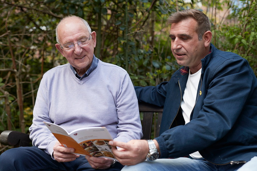 Pan Artists, garden, patients, patient booklets