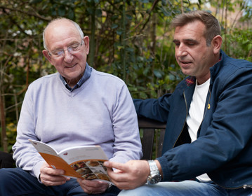 Pan Artists, garden, patients, patient booklets