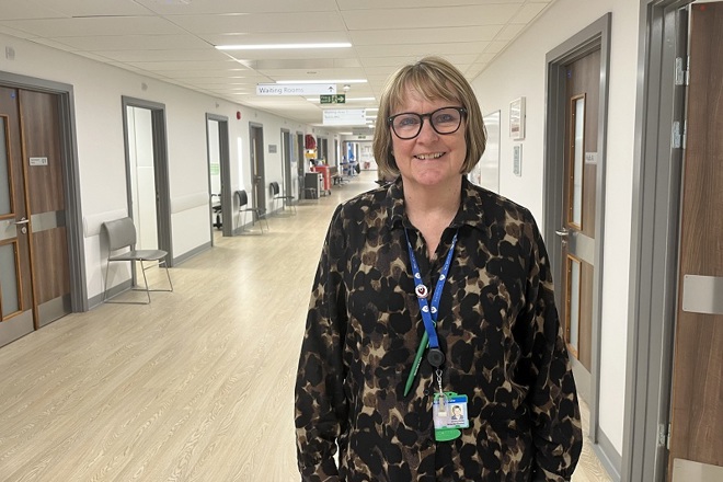 A photo of Jane Booker, clinical nurse specialist at The Christie NHS Foundation Trust.