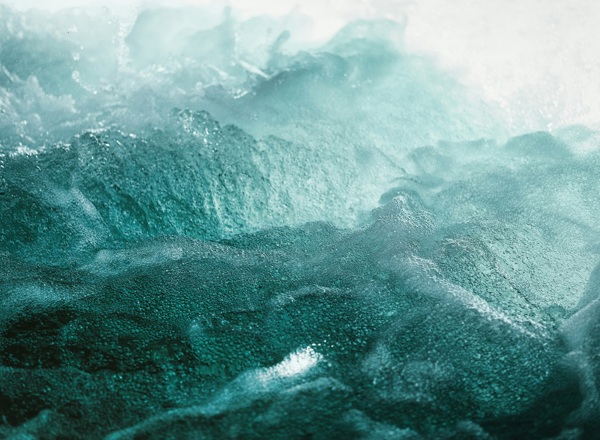 A close-up photo of wave texture.