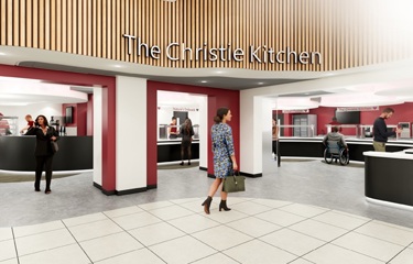 A render image of the new restaurant at The Christie.