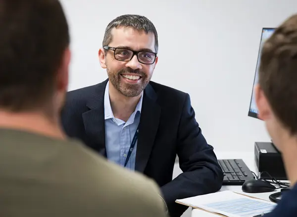 patient and doctor, consultation, TYA, young patient, teenage, protons, proton beam therapy, PBT, Dr Ed Smith, May 2022