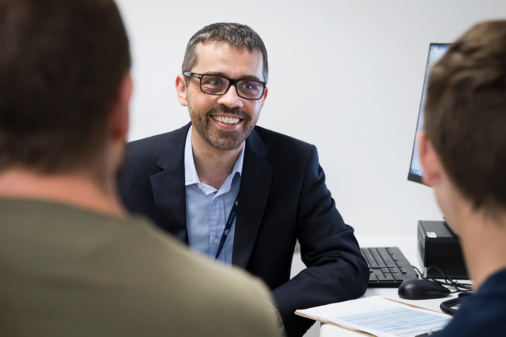 patient and doctor, consultation, TYA, young patient, teenage, protons, proton beam therapy, PBT, Dr Ed Smith, May 2022