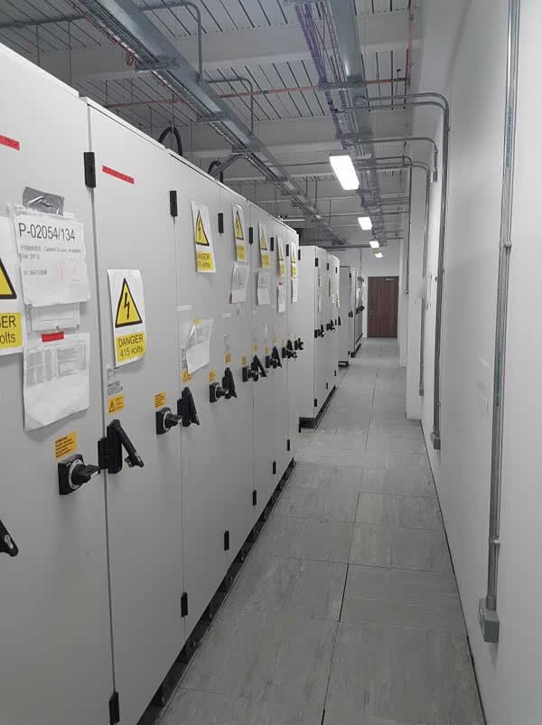 The Magnet Power Supply Room powers the magnets down the beam line in proton beam therapy.