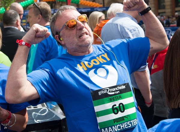 A photo of Peter Hook at the 2023 Great Manchester Run.