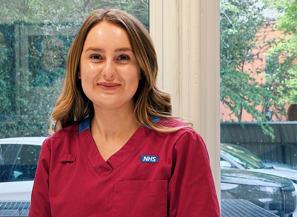 A photo of Ashleigh Maske, specialist dietitian within The Christie’s Colorectal and Peritoneal Oncology Centre.