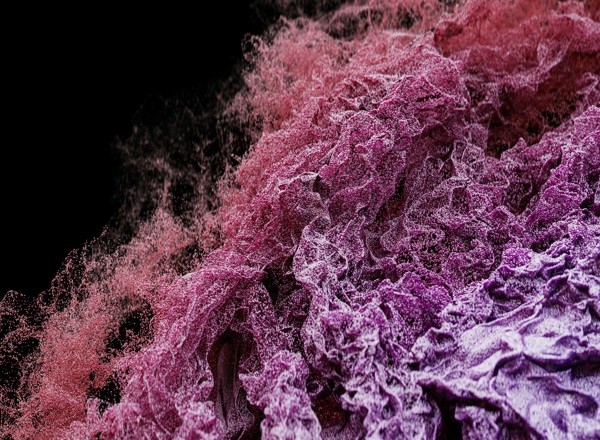 A photo of a microscopic swirl.