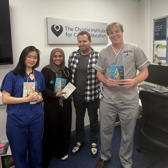 Adam Meets Junior Doctors And Signs Copies Of His Books