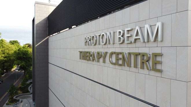 A photo of the proton beam therapy centre at The Christie.