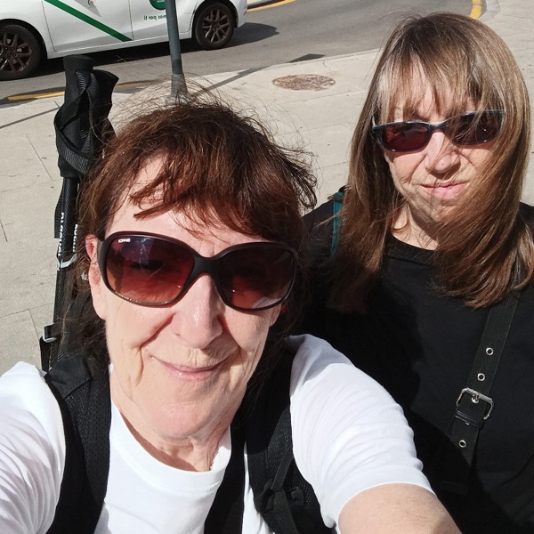 A photo of Christie fundraiser Lorraine and her Christie patient sister Carmel.