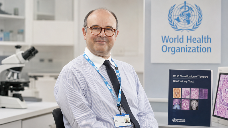 A photo of Dr Pedro Oliveira, Consultant Genitourinary Pathologist at The Christie.