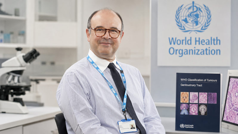 A photo of Dr Pedro Oliveira, Consultant Genitourinary Pathologist at The Christie.