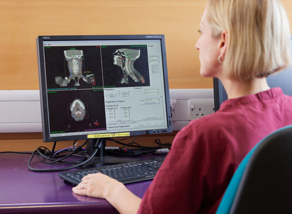 radiotherapy, linear accelerator, September 2022, research radiographer, Jacqui Parker, scan