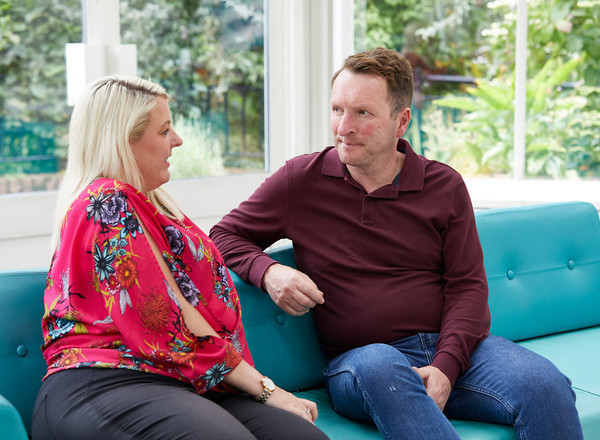 Pan Artists, conservatory, patients talking, coffee break