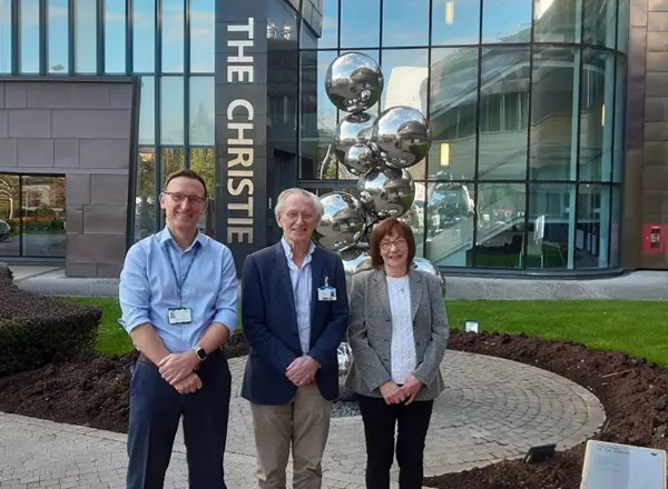 Father and son who have cared for patient diagnosed with 5 different cancers