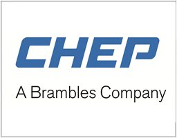 The logo for CHEP, a Brambles comapny.