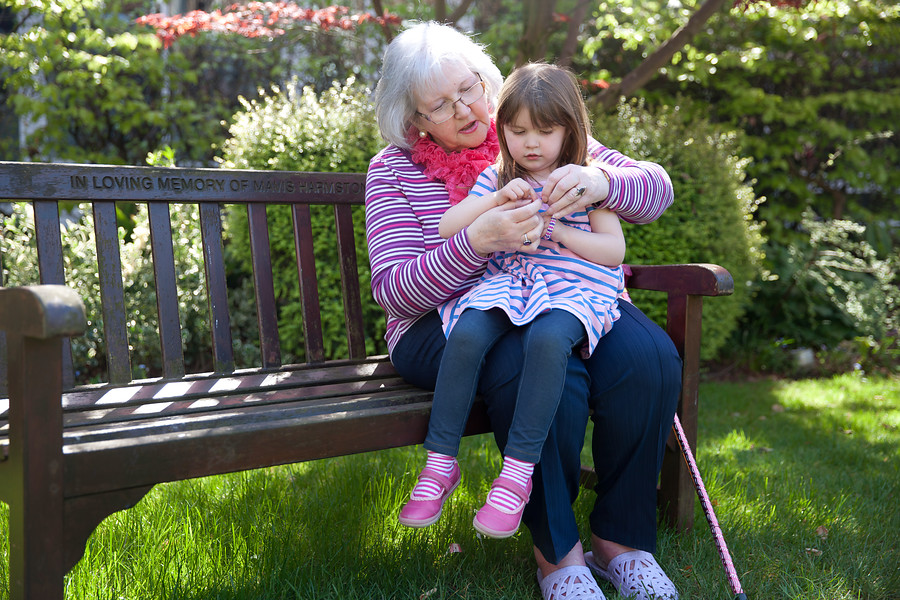 child in garden, child and grandma in garden, Amelia Dobson, Louise Dobson, 2021, Patricia Tansey