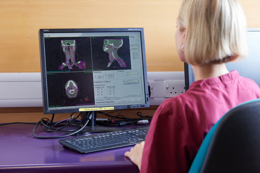 radiotherapy linear accelerator, Pan Artists, September 2022, Research radiographer, Jacqui Parker