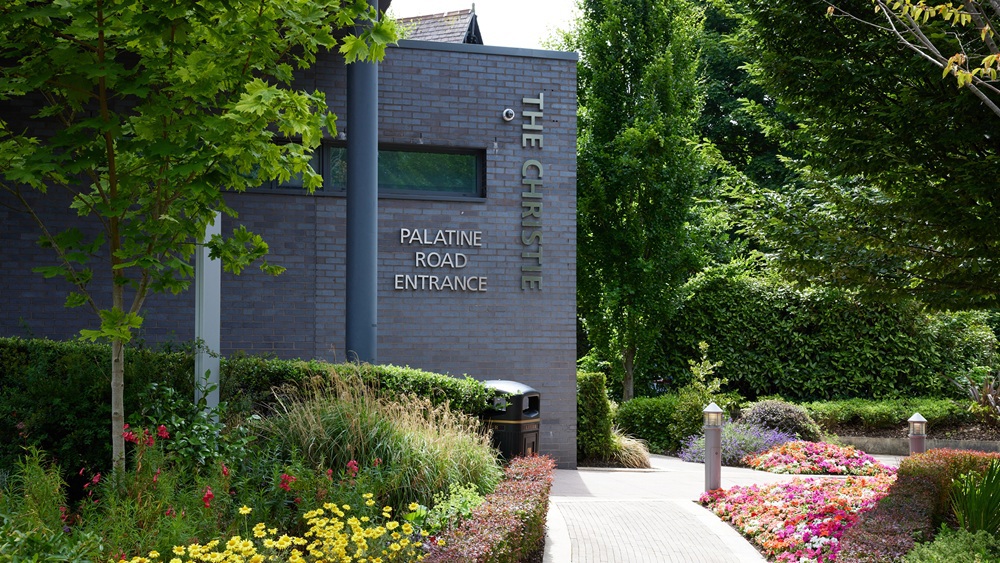 A photo of The Christie's Palatine Road entrance.